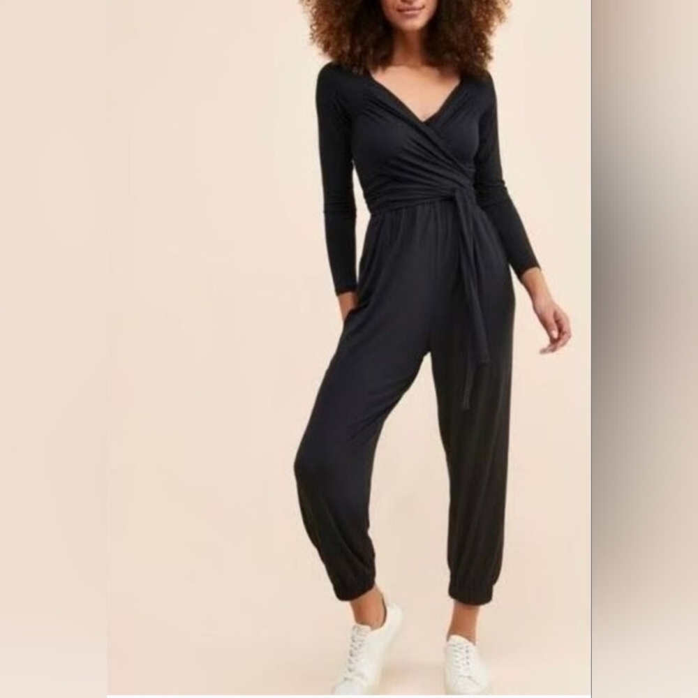 Anthropologie Daily Practice Robi Wrap Jumpsuit - Picture 2 of 4